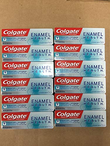 Colgate Enamel Health Strengthen & Replenish Toothpaste, Clean Mint, Travel Size 0.85 oz - Pack of 12