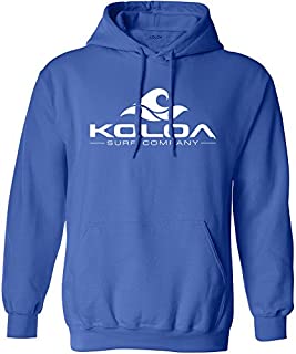 Koloa Surf Wave Logo Hoodies - Hooded Sweatshirt, 2XL-Royal/w