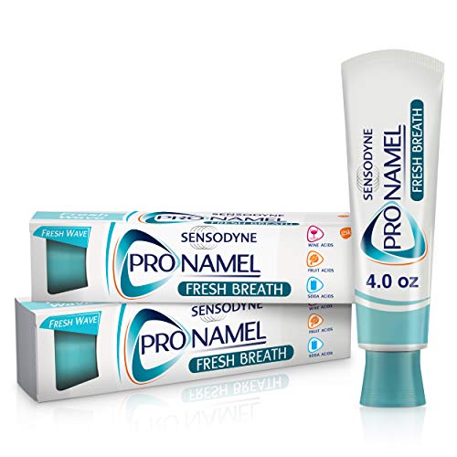 Pronamel Sensodyne Fresh Breath Enamel Toothpaste for Sensitive Teeth, to Reharden and Strengthen Enamel, Fresh Wave - 4 Ounces (Pack of 2), Fresh wave, Basic