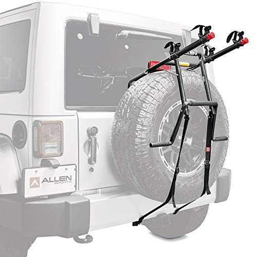 Allen Sports Deluxe 2-Bike Spare Tire Mounted Carrier, Model 322DN