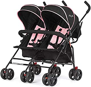 Dream On Me, Volgo Twin Umbrella Stroller, Pink (446-PNK)