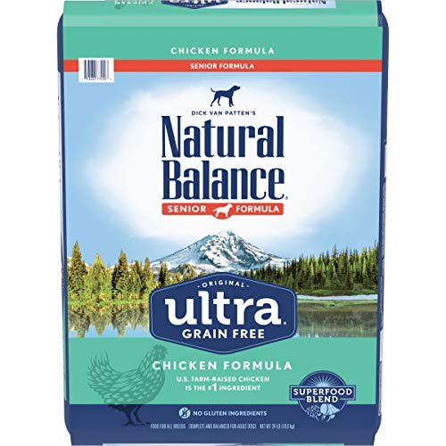 Natural Balance Original Ultra Grain Free Senior Dog Food, Chicken Formula, 24 Pounds