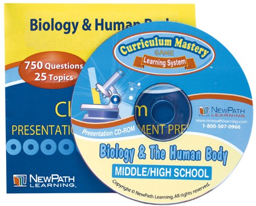 NewPath Learning Biology and The Human Body Interactive Whiteboard CD-ROM, Site License, Grade 7-10