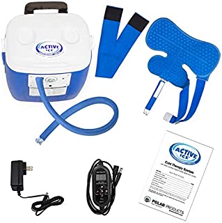 Polar Active Ice 3.0 Cold Therapy Ice Machine System with Programmable Timer, Shoulder Compression Pad, Lightweight 16 Quart Cooler Freeze Kit, Quiet Pump, Strong Cyrotherapy Pain Relief and Treatment