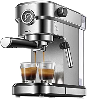 Yabano Espresso Machine, Compact Espresso Maker with Milk Frother Wand, 15 Bar Professional Coffee Machine for Espresso, Cappuccino and Latte