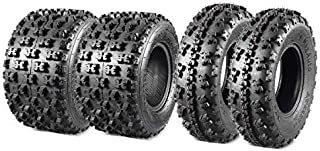 MaxAuto Set of 4 Sport ATV Tires 22X7-10 20x10-9 Quad Tires all Terrain UTV Tires 6PR Tubeless 22X7x10 Front & 20x10x9 Rear Mud Tires