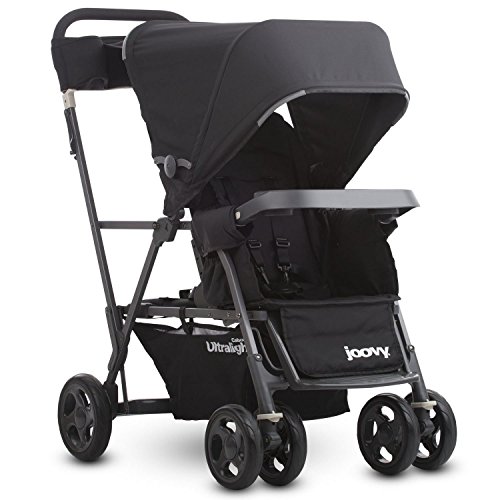 Joovy Caboose Ultralight Graphite Stroller, Sit and Stand, Tandem Stroller, Gray