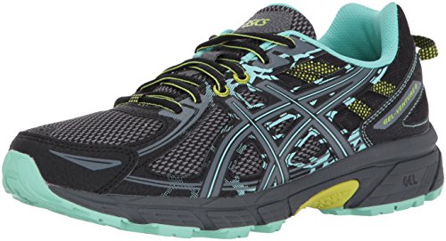 ASICS Women's Gel-Venture 6 Running-Shoes,Black/Carbon/Neon Lime,7.5 Medium US