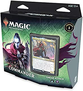 Magic: The Gathering Zendikar Rising Commander Deck  Sneak Attack | 100 Card Ready-to-Play Deck | 1 Foil Commander | Blue-Black