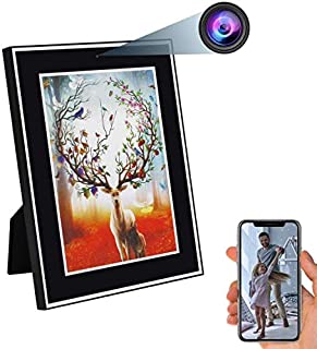 ZDMYING Photo Frame Camera HD 1080P Nanny Cam Wireless Photo Frame Camera Motion Detection & Night Vision Support Android/iOS