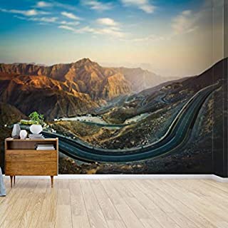 jabal jais the highest mountain in the uae rocky mountain sunset Canvas Print Wallpaper Wall Mural Self Adhesive Peel & Stick Wallpaper Home Craft Wall Decal Wall Poster Sticker for Living Room