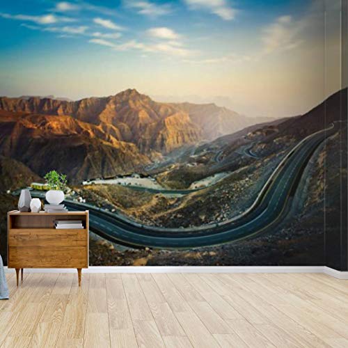 jabal jais the highest mountain in the uae rocky mountain sunset Canvas Print Wallpaper Wall Mural Self Adhesive Peel & Stick Wallpaper Home Craft Wall Decal Wall Poster Sticker for Living Room