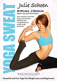 Yoga Sweat Yoga DVD for Weight Loss with Julie Schoen - Powerful and Fun Yoga