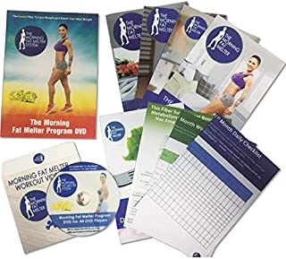 Morning Fat Melter Workout DVD for Women  Lose At Least 3 Pounds/Week With Our Weight Loss Program - 11 Workout Videos + 30 Days Meal Plan - 5 Printed Manuals & 1 Exercise DVDs