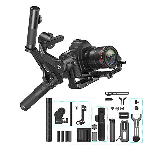 FeiyuTech AK4500 Camera Stabilizer Handheld Gimbal for DSRL Mirrorless Camera Sony a6400/a6300/a6500/a7II/a6000/a7SII//80D/6D Mark II/M50/200D/Nikon/Panasonic GH4/GH5 (Standard Version,Follow Focus)