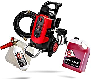 Adam's Electric Pressure Washer Car Wash Kit - Powerful 1.8 GPM 2500 PSI | Snub Nose & Tip Attachment | Use W/Foam Gun & Car Soap | Patio Boat RV Motorcycle Car Garage Deck