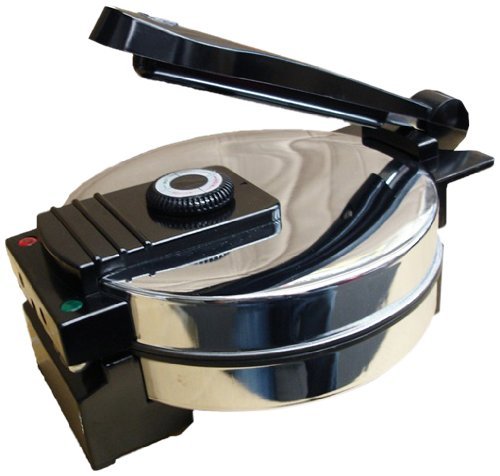 Saachi SA1650 Electric Non-Stick Roti Chapati Flat Bread Wraps/Tortilla Maker with Temperature Control