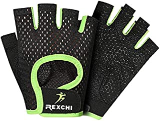 Jerry Workout Gloves for Men & Women, Weight Lifting Gloves, Crossfit, for Climbing, Boating, Cycling, Gym, Training, Breathable & Non-Slip, Cross Training (X-Large, Green)