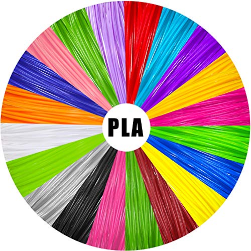 328 Feet 3D Pen PLA Filament, 1.75 mm Diameter 3D Printer Filament, 20 Colors, 16.4 Feet Each Color