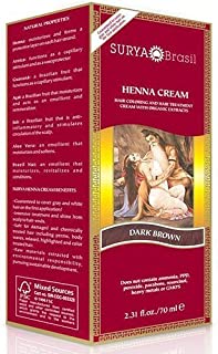 Surya Brazil. Henna Dark Brown Cream 2.31 Oz. (2 Pack)