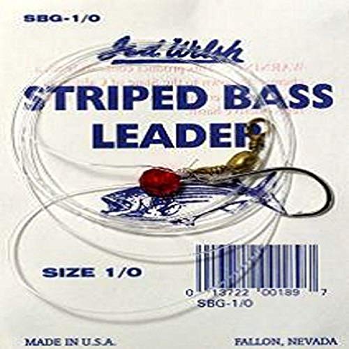 Jed Welsh Fishing Striped Bass Leader Gamakatsu Hook, 36617