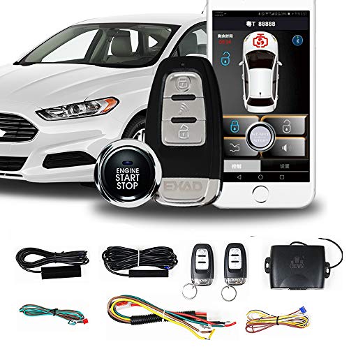 Remote Starter for Cars One Key Engine Start PKE Passive Keyless Entry for Car Remote Key or Phone Control