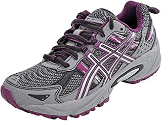 ASICS Women's Gel-Venture 5 Trail Running Shoe, Frost Gray/Gray/Silver/Magenta, 7 M US