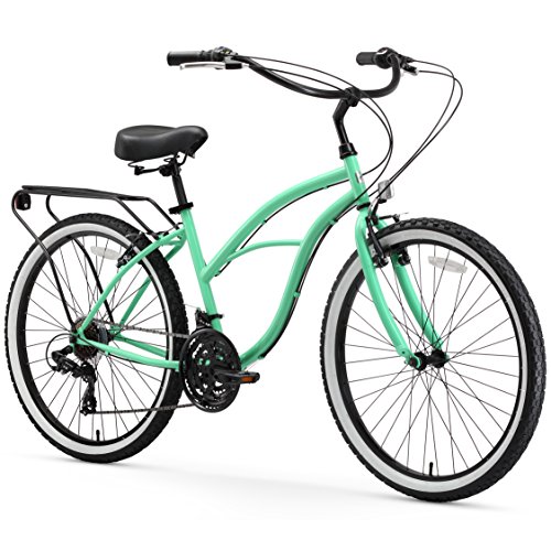 sixthreezero Around The Block Women's 21-Speed Beach Cruiser Bicycle, 26