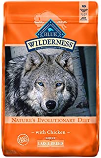 Blue Buffalo Wilderness High Protein Grain Free Natural Adult Large Breed Dry Dog Food, Chicken 24-lb