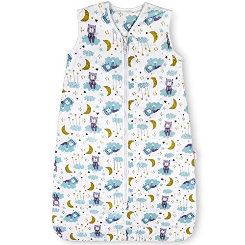 Lictin Baby Sleep Sack-Baby Winter Sleeping Bag Sleeveless Warm Soft Wearable Blanket TOG 2.5 with Adjustable Length 70-90cm for Infant Toddler 3-18 Months