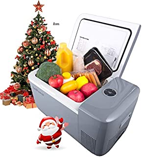 Portable Fridge Freezer, 21 QT 12 Volt Refrigerator for Car and Home, DC 12/24V, Car Refrigerator for Travel, Camping, Road Trip, RV