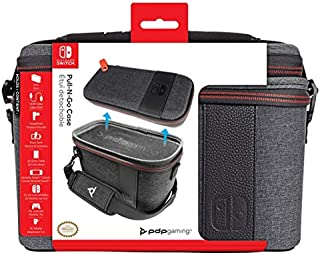 PDP Gaming Pull-N-Go Travel Case | Elite Edition | 2-in-1 with Removable Compartments: Grey - Nintendo Switch