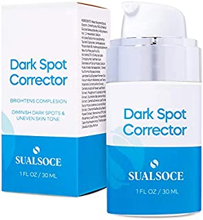 Sualsoce Dark Spot Corrector Serum, Dark Spot Remover with 4-Butylresorcinol, for Face and Body, Age Spots Sun Spots Corrector, All Skin Types 1 fl oz