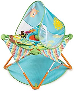 Summer Pop n Jump Portable Activity Center  Lightweight Baby Jumper with Toys for On-The-Go and at Home, Compact Fold for Storage and Travel