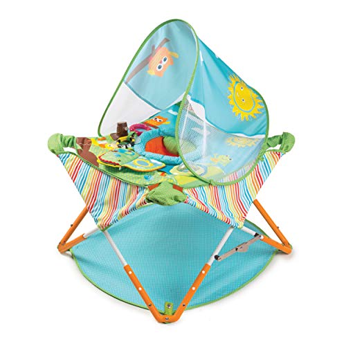 Summer Pop n Jump Portable Activity Center  Lightweight Baby Jumper with Toys for On-The-Go and at Home, Compact Fold for Storage and Travel