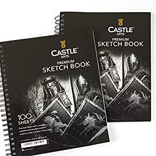 Castle Art Supplies Artists Sketch Books (2 Sketch Pad Pack) 9