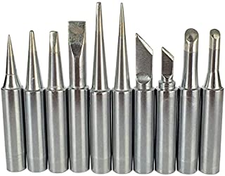 10X 900M Soldering Iron Tips for HAKKO 936,937,907 Atten, Quick, Aoyue, Yihua,Vastar,Sywon,Tabiger,SOAIY and X-Tronic Soldering Station (10 pcs Different)