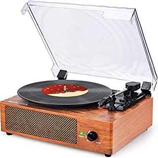 Record Player Turntable Vinyl Record Player with Speakers Turntables for Vinyl Records 3 Speed Belt Driven Vintage Record Player Vinyl Player Music Vinyl Turntable