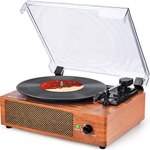 Record Player Turntable Vinyl Record Player with Speakers Turntables for Vinyl Records 3 Speed Belt Driven Vintage Record Player Vinyl Player Music Vinyl Turntable