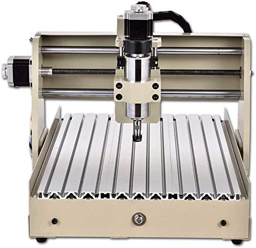 Power Milling Machines,4 Axis CNC 3040 Router Engraver 400W Desktop Engraving Drilling Milling Machine Drill Wood DIY Artwork Woodworking 3D Driller Cutting for Building, Building Model Making, PCB