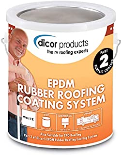 Dicor RPCRC1 White EPDM Rubber Roof Coating - 1 Gallon