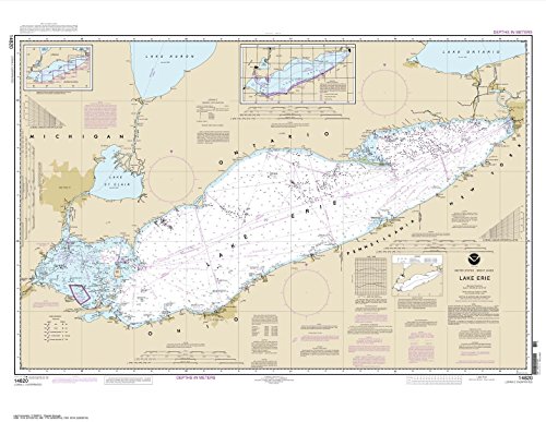 NOAA Chart 14820: Lake Erie, 33 X 42.6, Traditional Paper