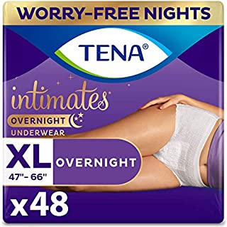 Tena Intimates Incontinence Overnight Underwear for Women, Size Extra Large, 48 ct