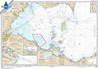 NOAA Chart 14830: West End of Lake Erie; Port Clinton Harbor; Monroe Harbor 33.7 x 48.3 (Waterproof)