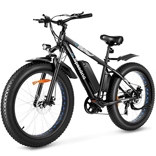 Speedrid Electric Bike 48V 500W Fat Tire Electric Bike Snow Bike 26