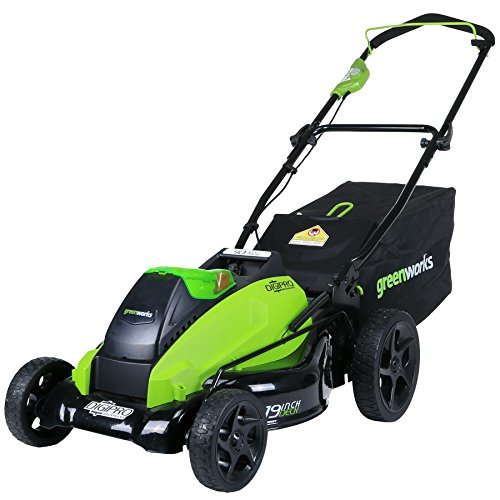 Greenworks 19-Inch 40V Cordless Lawn Mower, Battery Not Included 2501302