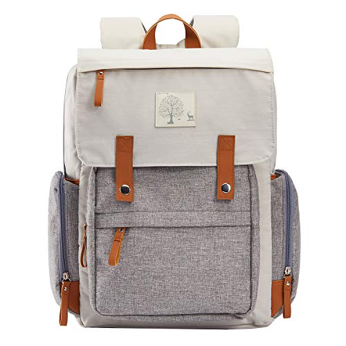 Diaper Bag Backpack Frank Mully Large Multifunction Travel Baby Bag for Mom Dad Cream White