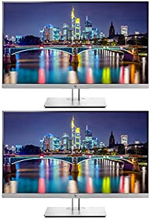 HP EliteDisplay E273q 27 Inch LED Backlit Monitor 2-Pack, WQHD 2560 x 1440 (1FH52A8#ABA)