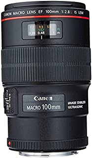 Canon EF 100mm f/2.8L is USM Macro Lens for Canon Digital SLR Cameras (Renewed)