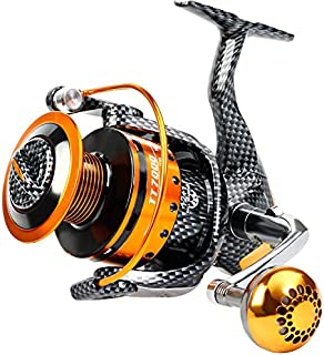 Burning Shark Fishing Reels- 12+1 BB, Light and Smooth Spinning Reels, Powerful Carbon Fiber Drag, Saltwater and Freshwater Fishing-TT2000